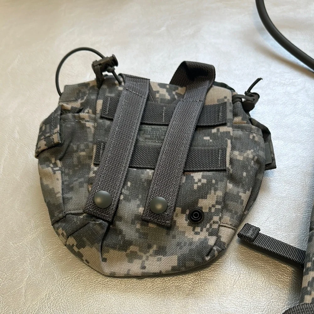 Gray and Black Tactical Backpack with MOLLE System